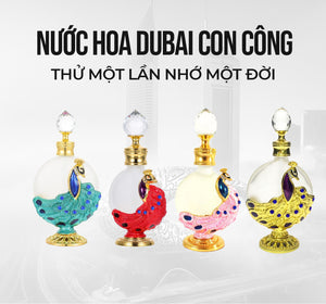 Nước hoa Dubai con công với vẻ ngoài siêu lòng