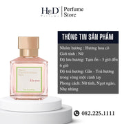 Nước Hoa Nữ Maison Francis Kurkdjian MFK À La Rose 70ml