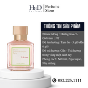 Nước Hoa Nữ Maison Francis Kurkdjian A La Rose 70ml