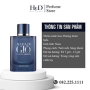 Nước Hoa Nam Giorgio Armani Acqua Di Gio Profondo EDP 125ml