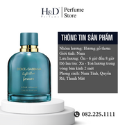 Nước Hoa Nam Dolce & Gabbana (D&G) Light Blue Forever Pour Homme EDP