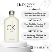 Nước hoa Unisex Calvin Klein Ck One EDT Dành Cho Cả Nam Và Nữ