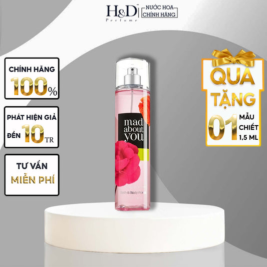 Xịt thơm toàn thân Body mist Bath and Body Works Mad About You